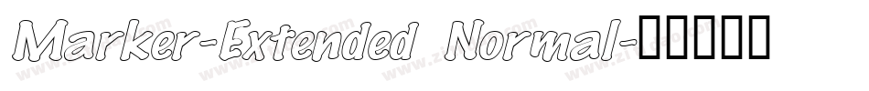 Marker-Extended Normal字体转换